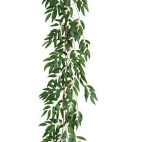 Aonity Willow Vines, Artificial Leaves Vine Twigsfake Hanging Plants Green Rattan Garland Greenery Decor for Indoor Outdoor Home Wedding Arch Jungle Beach Birthday Garden