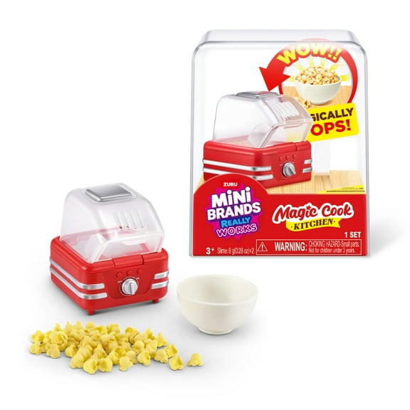 Mini Brands Really Works Magic Cook Kitchen Series 1 (Popcorn Machine) Novelty Toy by ZURU