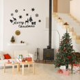 thumbnail image 4 of Adhesivos de pared navideños, decoración acrílica, decoración festiva, copos de nieve, alce, árbol de Navidad y gorro de Papá Noel, azulejos de espejo de pared, adhesivos y murales de pared., 4 of 5