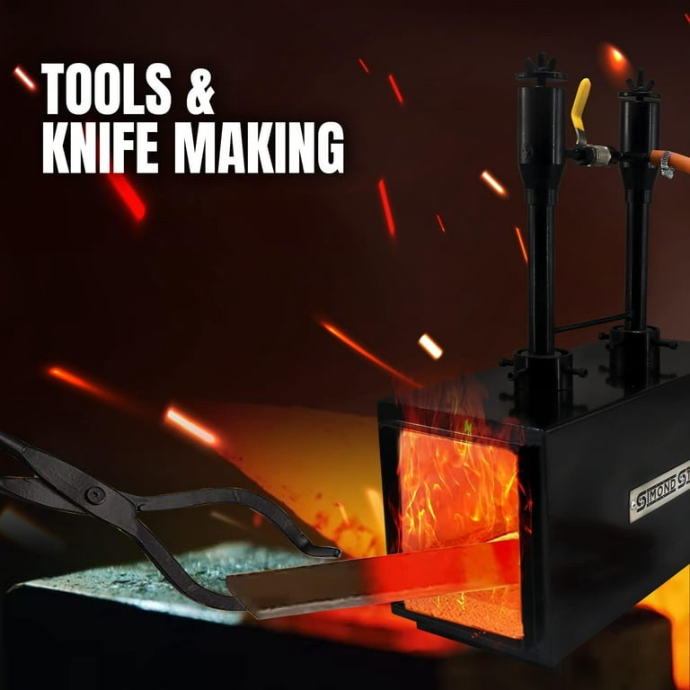 Simond Store Double Burner Portable Propane GAS Forge for Blacksmithing Tools & Hardware Misc..