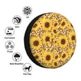 thumbnail image 4 of Sikiie Abstract Leopard Print Sunflower PVC Leather Spare Tire Wheel Cover Spare Tire Cover, for Car Truck SUV Camper Trailer Universal Fit(14-17in)-16 inch, 4 of 6