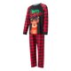 thumbnail image 1 of Pijamas Para La Familia Camiseta Con Estampado De Alce Y Letras NavideñAs A Juego Con Pantalones A Cuadros, 1 of 4
