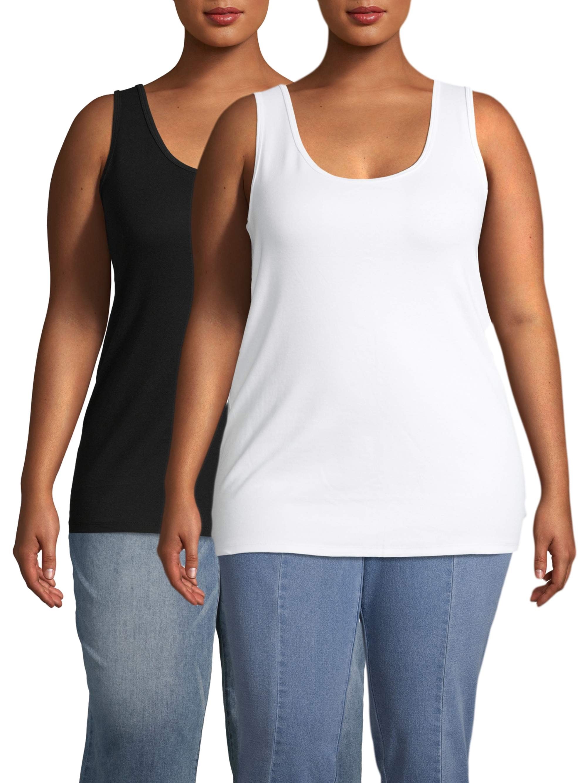 walmart plus size tops women's
