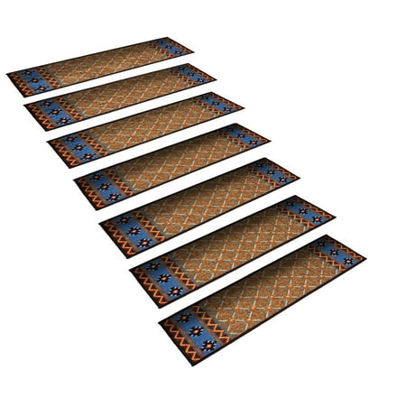 Stepbaisc Non Slip Stair Mat Rubber Backing Resistant Carpet Stair