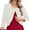 B2-White, variant on Women's Cardigan 3/4 Sleeve Cropped Open Front Bolero Shrug for Dresses Black XL
