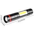thumbnail image 2 of PRETXORVE Rechargeable LED Flashlight with Brightness up to 250,000 Lumens, Super Bright Flashlight with 5 Modes, COB Work Light, IPX6 Waterproof, and Strong Beam Handheld Flashlight, 2 of 7