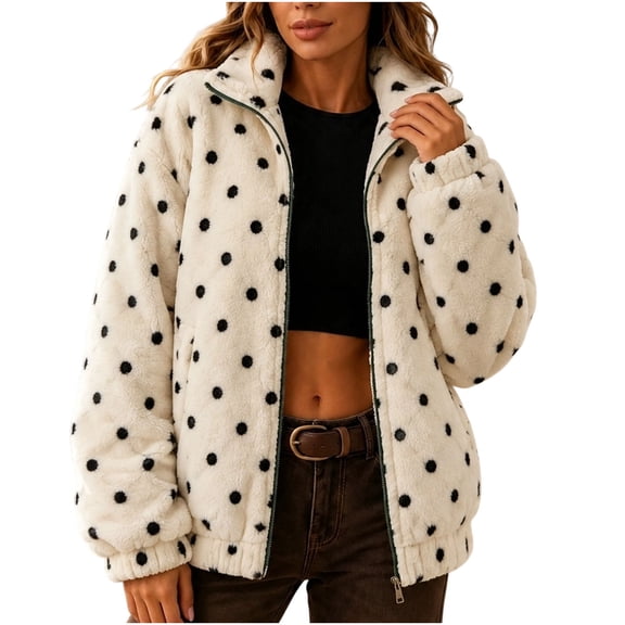 PFRNLFNo Boundaries Women's Fleece Sherpa Jackets Lightweight Warm Winter Coats Soft Zip Up Fuzzy Outerwear