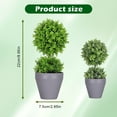 thumbnail image 2 of Realistic Artificial Potted Plants Dense Small Leaf Greenery Indoor Outdoor Decor for Home Office Garden Decoration Perfect Lifelike Green Plant Solution for Any Space Style A, 2 of 7