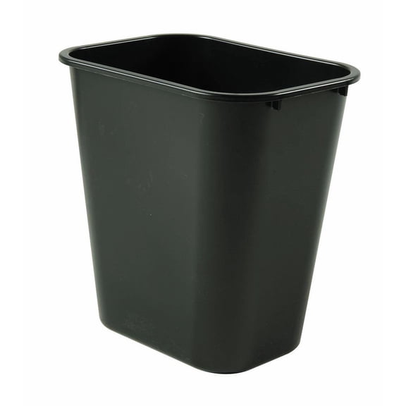 Rubbermaid 295600BLA Wastebasket, 28-1/8-Quart, Black