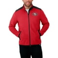 thumbnail image 4 of Men's Darius Rucker Collection by Fanatics Scarlet San Francisco 49ers Color Block Polar Fleece Full-Zip Jacket, 4 of 5