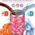 thumbnail image 3 of 30oz Handheld Travel Tumbler with Handle – Double Wall Stainless Steel Insulated Cup, Flip Straw Lid, Leak-Proof & BPA-Free for Hot and Cold Drinks – Durable Coffee & Juice Mug Pink, 3 of 7
