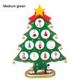 thumbnail image 1 of CNKOO Christmas Tree Design Table Ornament Home Office Restaurant Desk Tabletop Wooden Tree Decor, 1 of 10