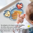 thumbnail image 4 of Platos de Silicona U Chef Azul con Succión Dividida para Bebé y Niños Pequeños, 4 of 5