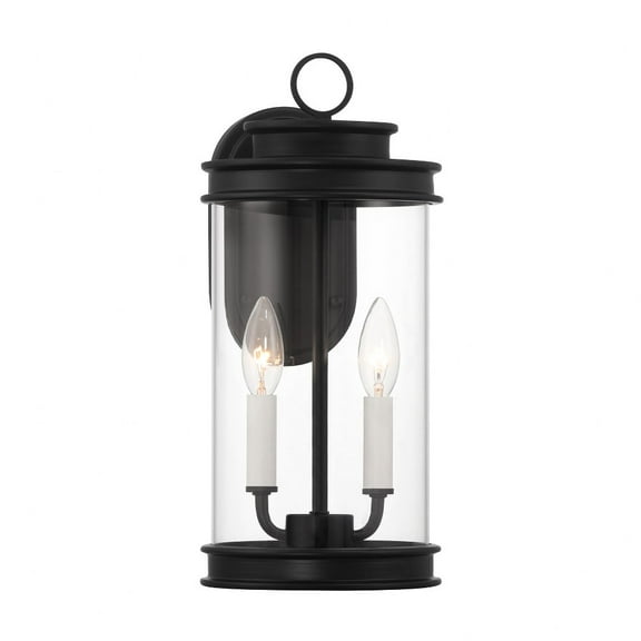 Savoy House - 5-904-BK - Englewood 2-Light Outdoor Wall Lantern in Matte Black