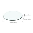 thumbnail image 2 of Mobutofu Circular Transparent Tempered Glass Table Top Protective for Tea Table 1Pack, 2 of 8
