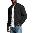 thumbnail image 2 of CCRFTGI Jackets for Men Water-Resistant Stand Collar Track Jackets Midweight Travel Stylish Casual Sweatshirts Coats Black XL, 2 of 6