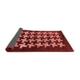 thumbnail image 2 of Ahgly Company Indoor Round Abstract Red Modern Area Rugs, 3' Round, 2 of 4