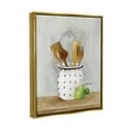 thumbnail image 3 of Stupell Industries Kitchen Utensils Still Life Food & Beverage Painting Gold Floater Framed Art Print Wall Art, 3 of 6