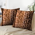 thumbnail image 3 of LALILO Throw Pillow Covers Rose Gold Gold Bright Light Sparkle Cushion Cover 18" x 18", 2 Pack, 3 of 6