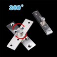 thumbnail image 3 of CHAO Bisagra pivotante de acero inoxidable, bisagra pivotante de puerta batiente oculta de 360 grados, bisagras de puerta superior e inferior para ventanas y puertas de gabinete, 4 piezas, 3 of 5