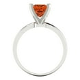 thumbnail image 4 of Solitaire Engagement Ring for Women - 1.5ct Simulated Ruby in 14K White Gold Promise Ring, 4 of 6