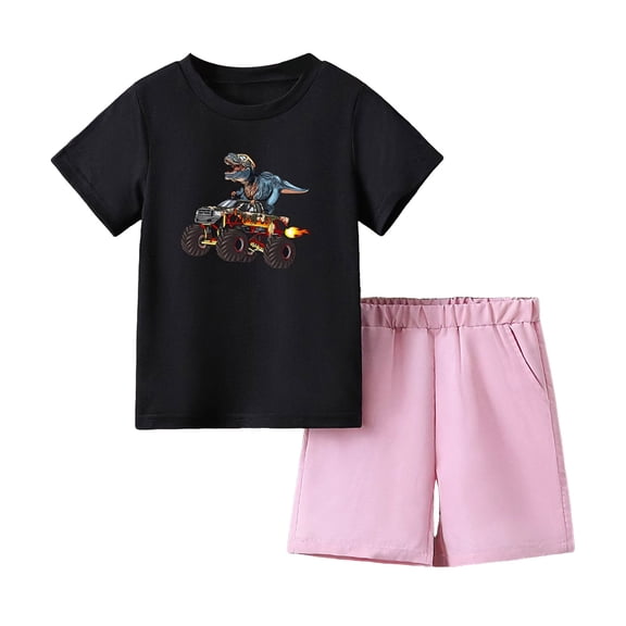 Ymyiu Baby Boy Clothes Summer Toddler Boy Summer Outfits Baby Boy Short Sleeves T-Shirt Shorts Set Infant Boy Clothes Set 3T 4T (A,3-4 Years)
