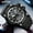 black white, variant on Tactical Watch for Men - Multifunction Digital Watch for Hiking, Fishing, Hunting, Running, Water Resistant with Night Light