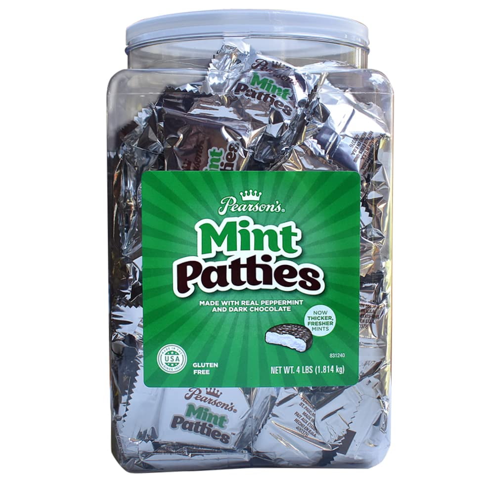 Mint Patties Made with Decadent Dark Chocolate and Real Peppermint