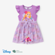 thumbnail image 1 of Disney Disney Princess Ariel/Jasmine/Rapunzel/Moana Rompevallas de malla con volantes y moño de estampa de personaje para niñas pequeñas, 1 unidad, 1 of 3