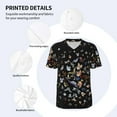 thumbnail image 4 of Daiia Butterfly1 Mens Baseball Jersey Button Down Shirts Short Sleeve Sports Uniforms-X-Large, 4 of 9