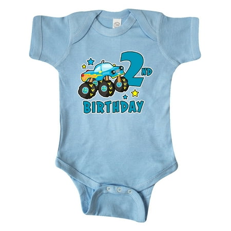 

Inktastic 2nd Birthday Monster Truck Gift Baby Boy Bodysuit