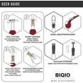 thumbnail image 5 of Wino on the Go Set, 4-in-1 Wine Opening Set with Foil Cutter, Aerator Pourer, Vacuum Stopper, Aluminum Alloy Handle, Air Pressure Wine Cork Remover Opening Set, Holiday Gift Set for Wine Lovers, 5 of 8