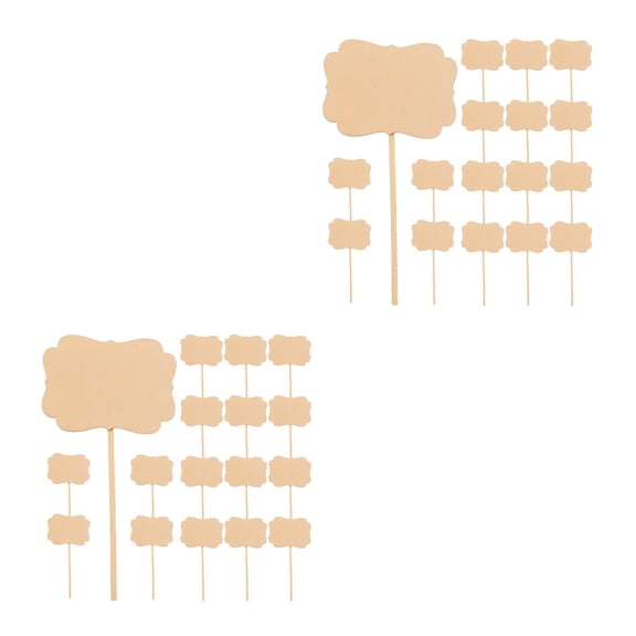 40 pcs Wooden Plant Labels Garden Markers Plant Tags Garden Signs Garden Decor Wooden Garden Signs Versatile Plant Markers Blank Garden Plant Marker
