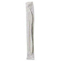 Boardwalk Wrapped Polypropylene Cutlery, Knives, White, 1000/Carton