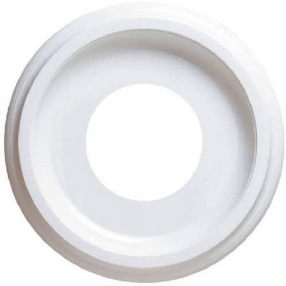 Westinghouse 7703700 Ceiling Medallion, 9-3/4 in Dia, 9-3/4 in L, Plastic, White, For: Ceiling Fans, Lighting Fixtures