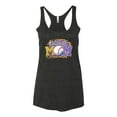 thumbnail image 3 of Baseball Mom Cheetah Glitter Sports Tri-Blend Racerback Tank Top, Vintage Black, Large, 3 of 5