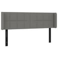 thumbnail image 5 of vidaXL Headboard with Ears Dark Gray 57.9"x6.3"x46.5"/50.4" Fabric, 5 of 26