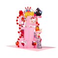thumbnail image 3 of Tarjeta de felicitación DESIMPLE Joyful Cat Tree, desplegable en 3D para ella, 3 of 9