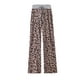 thumbnail image 3 of Sexy Dance Pantalones de salón Palazzo de talla grande para mujer, pantalones de pijama informales holgados de leopardo, ropa de dormir, 3 of 4