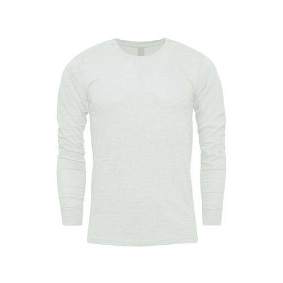 G-Style USA Men's Lightweight Cotton Blend Long Sleeve T-Shirt MTSC13161 - White - Medium