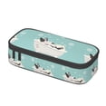 thumbnail image 2 of Goofa French Bulldog Taking a Bath Pattern Pencil Case, Multi- Slot Pencil Pouch, Portable Pencil Bag, Pen Case for& Office, 2 of 9