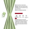 thumbnail image 3 of Unique Bargains 2-Pack French Door Curtains Panels Green 25" x 40", 3 of 8