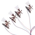 thumbnail image 4 of Miniature Street Lamp Model for Decor Made of ABS Multi Color Fits Doll House and Sand Table Decor 4pcs, 4 of 8