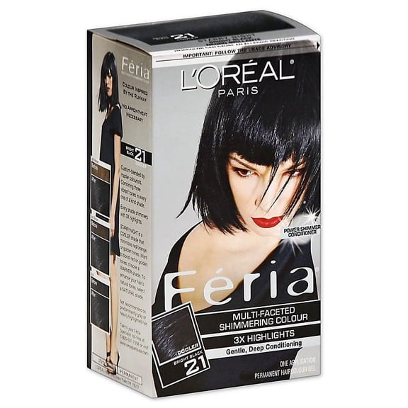 L'Oréal Paris Multi-Faceted Feria Hair Color in 21 Bright Black