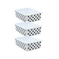thumbnail image 2 of Teacher Created Resources Black Polka Dots on White Large Plastic Storage Bin, Pack of 3, 2 of 2