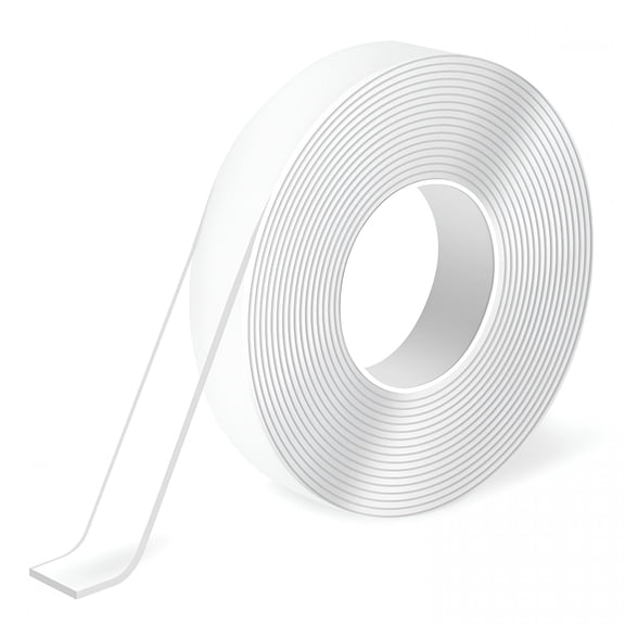 CCOCC Double-Sided Mounting Tape (10FT), Multipurpose Removable Adhesive Foam Tape, Transparent, Household