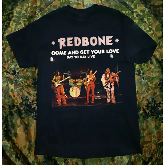 Reprint Rare Redbone Band Come And Get Your Love Day To Day T Shirt Full Size S-5XL