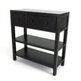 thumbnail image 2 of Wooden Console Table with 3 Drawers and 2 Shelves, Black- Saltoro Sherpi, 2 of 4