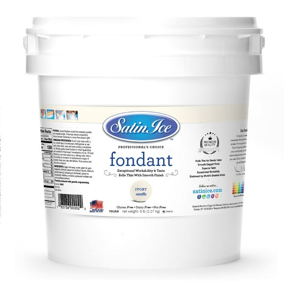 Satin Ice Ivory Rolled Fondant - 10 kg (22 lbs)