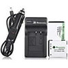 Powerextra 2 PCS Repalcement Battery and Charger For Fujifilm NP_50 BC_50 BC_45W and Fuji FinePix F200EXR F75EXR F70EXR F100fd F